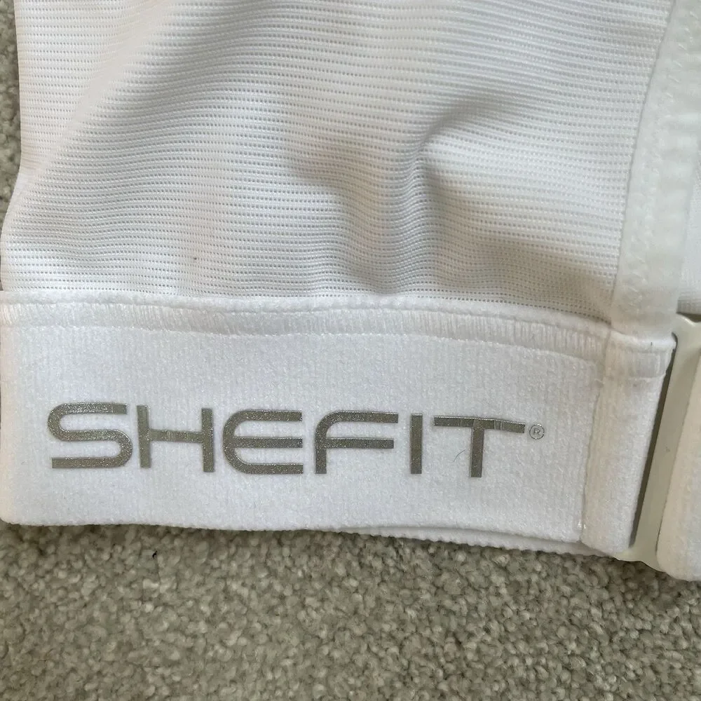 SHEFIT Sports Bra High Support Comfort Adjustable Atheltic White Size 3Luxe
